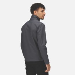 Regatta Octagon II Waterproof Softshell Jacket Seal Grey/Black Large Size 41.5" Chest