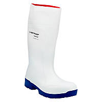 Dunlop Food Pro   Safety Wellies White Size 5
