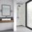 Splashwall  Laminate Bathroom Wall Panel Gloss Carrara 2440mm x 600mm x 11mm