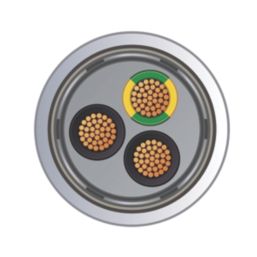 Time 3-Core SY Transparent 1.5mm²  Screened Control Cable 1m Coil