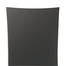 Towelrads Vetro Star Glass Designer Radiator 1063mm x 532mm Black 1604BTU