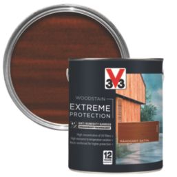 V33 2.5Ltr Mahogany Satin Solvent-Based Wood Stain