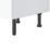 Pragma  1-Door Matt White 400mm x 590mm x 860mm Flat Packed Kitchen Base Unit