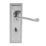 Smith & Locke  Fire Rated WC Door Handles Pair Polished Chrome