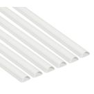 D-Line PVC White Mini Trunking 30mm x 15mm x 2m 6 Pack