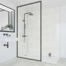 Multipanel Hydrolock Bathroom Waterproof Wall Panel  Gloss Grey Marble 2400mm x 580mm x 11mm