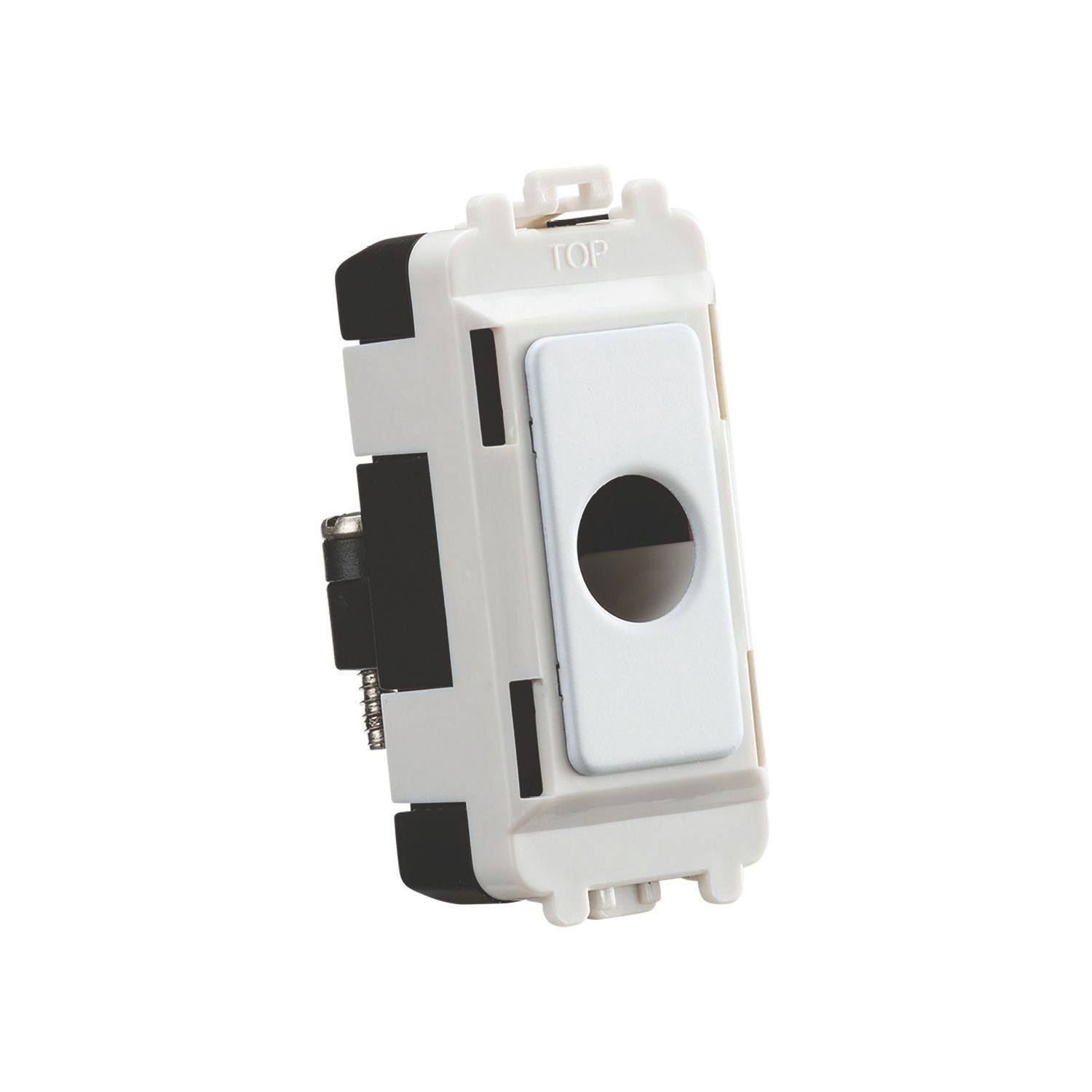 Knightsbridge GDM012MW 0A Grid Flex Outlet Matt White (732CR)