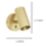 Eglo Portillo Cylindrical 1-Light Spotlight Matt Brass