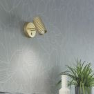 Eglo Portillo Cylindrical 1-Light Spotlight Matt Brass
