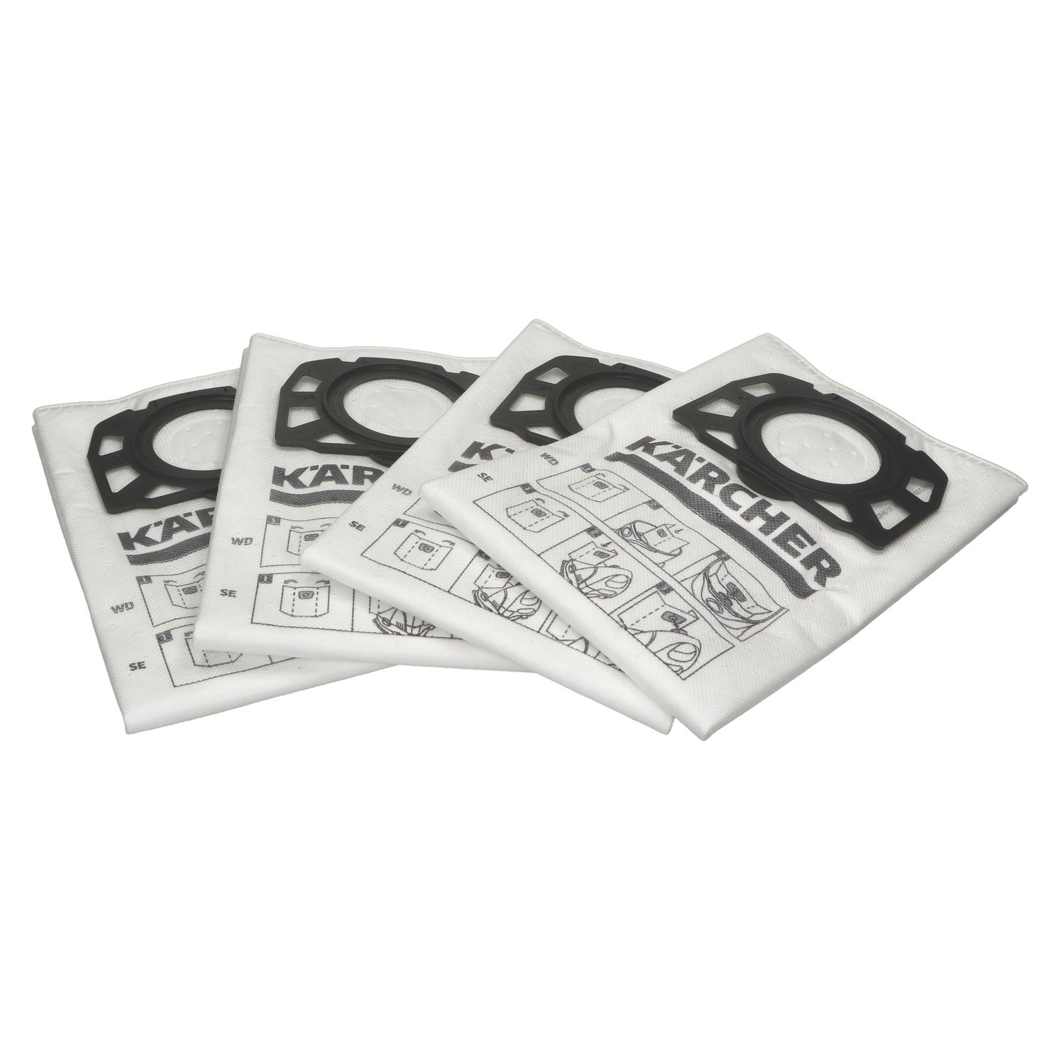Karcher 20Ltr Filter Bags 4 Pack (732FL)