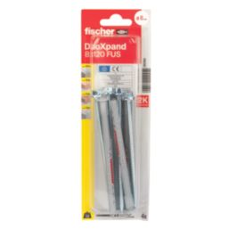 Fischer  TX DuoXpand Hex Head Frame Fixings 8mm x 120mm 4 Pack