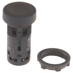 Schneider Electric XB7NA25 Black Flush Push-Button Spring Return ...