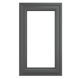 Crystal  Left-Hand Opening Clear Triple-Glazed Casement Anthracite on White uPVC Window 610mm x 1190mm