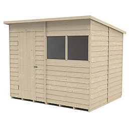 Forest  8' x 6' (Nominal) Pent Overlap Timber Shed