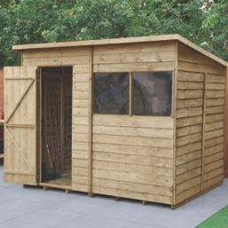 Forest  8' x 6' (Nominal) Pent Overlap Timber Shed