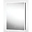 Sensio Eclipse 1-Door Recessed Illuminated Cabinet With 1890lm LED Light Silver Effect 500mm x 116mm x 700mm