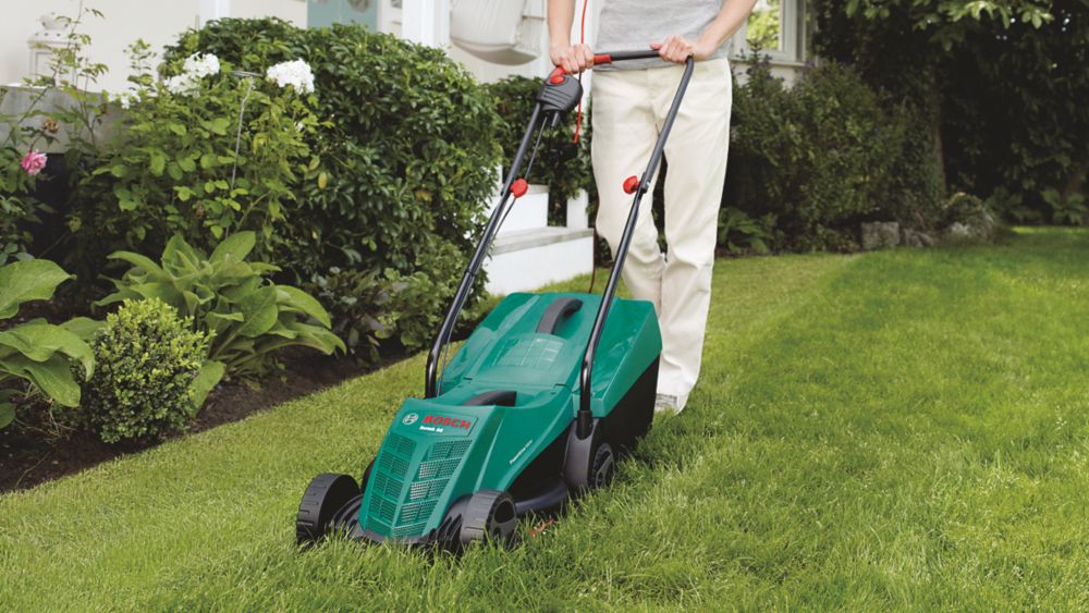  Bosch Home and Garden Bosch ARM 32 lawn mower (1200 Watt,  cutting width: 32 cm, in a cardboard box) : Patio, Lawn & Garden
