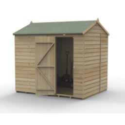 Forest Beckwood 7' 6" x 6' (Nominal) Reverse Apex Shiplap Timber Shed