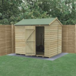 Forest Beckwood 7' 6" x 6' (Nominal) Reverse Apex Shiplap Timber Shed