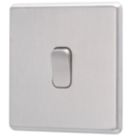 Arlec  10A 1-Gang 2-Way Light Switch  Stainless Steel