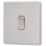 Arlec  10A 1-Gang 2-Way Light Switch  Stainless Steel
