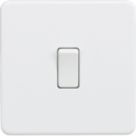Knightsbridge  10AX 1-Gang 2-Way Light Switch  Matt White