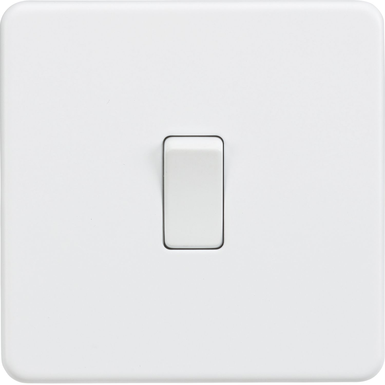 Knightsbridge 10AX 1-Gang 2-Way Light Switch Matt White (732TY)