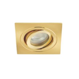 Spa Cali Adjustable Square Downlights Brass 4 Pack
