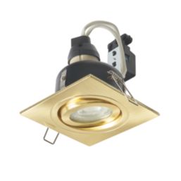 Spa Cali Adjustable Square Downlights Brass 4 Pack