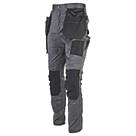 CAT Essentials Stretch Knee Pocket Trousers Grey 40" W 32" L