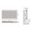 Flomasta 700mm x 1000mm 3700BTU White Type 11 Convector Radiator