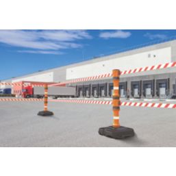 EasyExtend  Barrier Post & Double Head Kit (Red & White) 10m