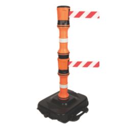 EasyExtend  Barrier Post & Double Head Kit (Red & White) 10m