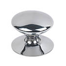 Traditional Victorian Cabinet Door Knobs Polished Chrome 25mm 5 Pack