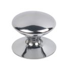 Essentials  Traditional Victorian Cabinet Door Knobs Polished Chrome 25mm 5 Pack