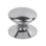 Essentials  Traditional Victorian Cabinet Door Knobs Polished Chrome 25mm 5 Pack