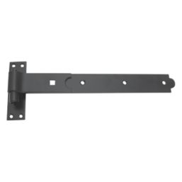 Smith & Locke Black Powder-Coated Straight Gate Hinge Hook & Band 165mm x 460mm x 51.5mm