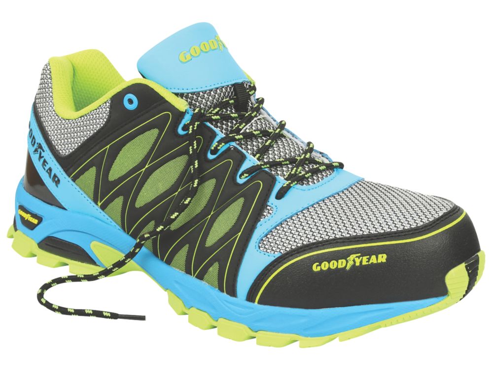 Goodyear GYSHU1503 Metal Free   Safety Trainers Black / Blue Size 11