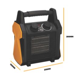 TCP  2000W Electric Portable Fan Heater Black