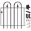 Apollo Cleeve Low Gate Black 853mm x 914mm