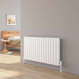 Reina Piatto Single 600mm x 445mm 1148BTU White Vertical Designer Radiator