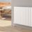Reina Piatto Single 600mm x 445mm 1148BTU White Vertical Designer Radiator