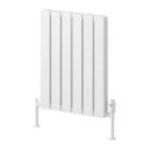 Reina Piatto Single 600mm x 445mm 1148BTU White Vertical Designer Radiator