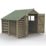 Forest 4Life 6' x 8' (Nominal) Apex Overlap Timber Shed with Lean-To & Assembly