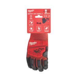 Milwaukee Impact Cut Level 3 Gloves Red/Black Medium
