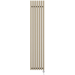 Terma Rolo-Room-E Wall-Mounted Oil-Filled Radiator Brown 800W 370mm x 1800mm