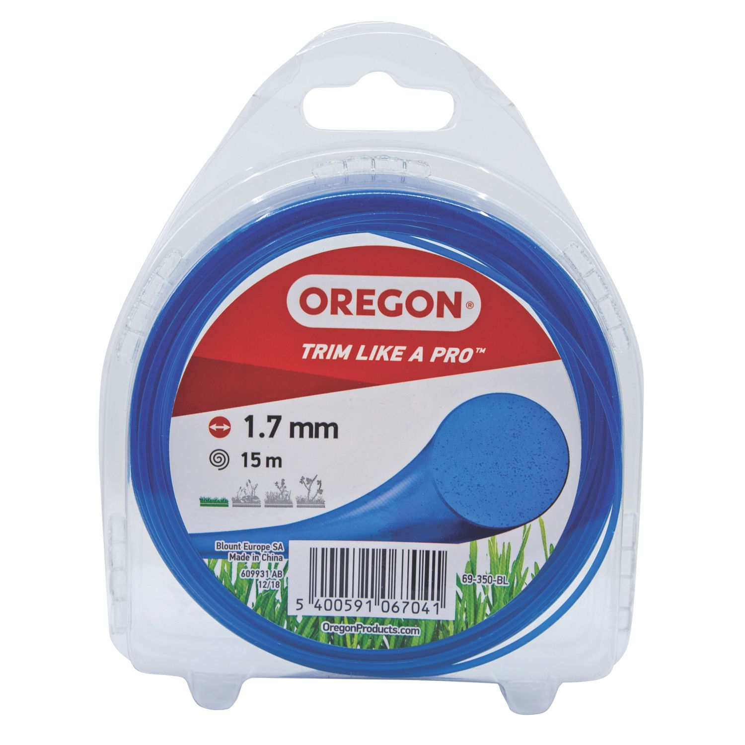 Oregon Blue Trimmer Line 1.7mm x 15m (733JP)
