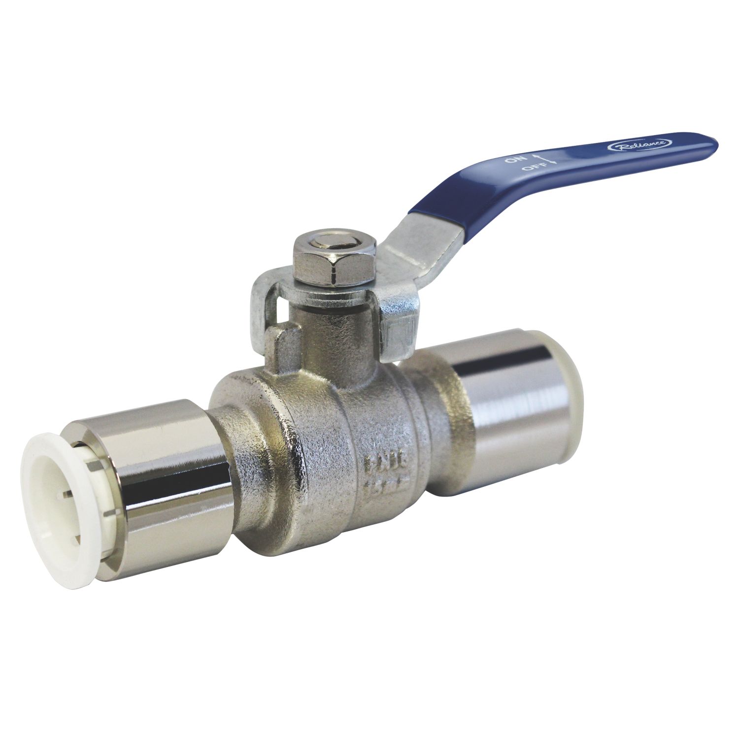 Reliance Valves BVAL400210 Push-Fit Full Bore 22mm Ball Valve with Blue/Red Handles (733KJ)