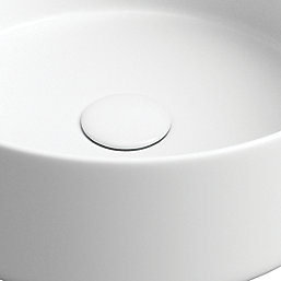 Matt White Bathroom Washbowl No Tap Holes 355mm