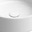 Matt White Bathroom Washbowl No Tap Holes 355mm